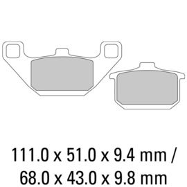 Remblok set Kawasaki