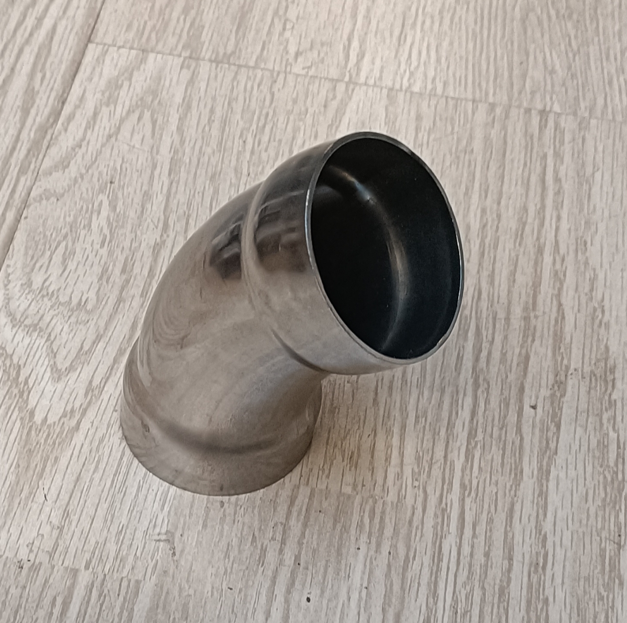 uitlaat bocht  45°,   Ø  51 mm , RVS