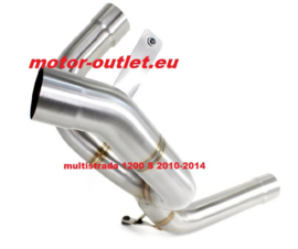 uitlaat Viper (katvervanger) RVS linkpijp Ducati Multistrada 1200 / S