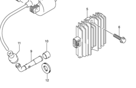 Spanningsregelaar stroomregelaar Suzuki 32800-42F00 LTA / GSR / enz