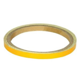 Wheel striping licht goud  7mm Reflecterend