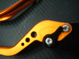 Losse Rem  & Koppelingshendel vervanging - refresment - UNIVERSEEL SET  (L & R) CNC MAT ORANJE