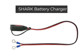Accu laadsnoer Shark  met accu-oog-oog  en stekker  IP54 waterbestendig
