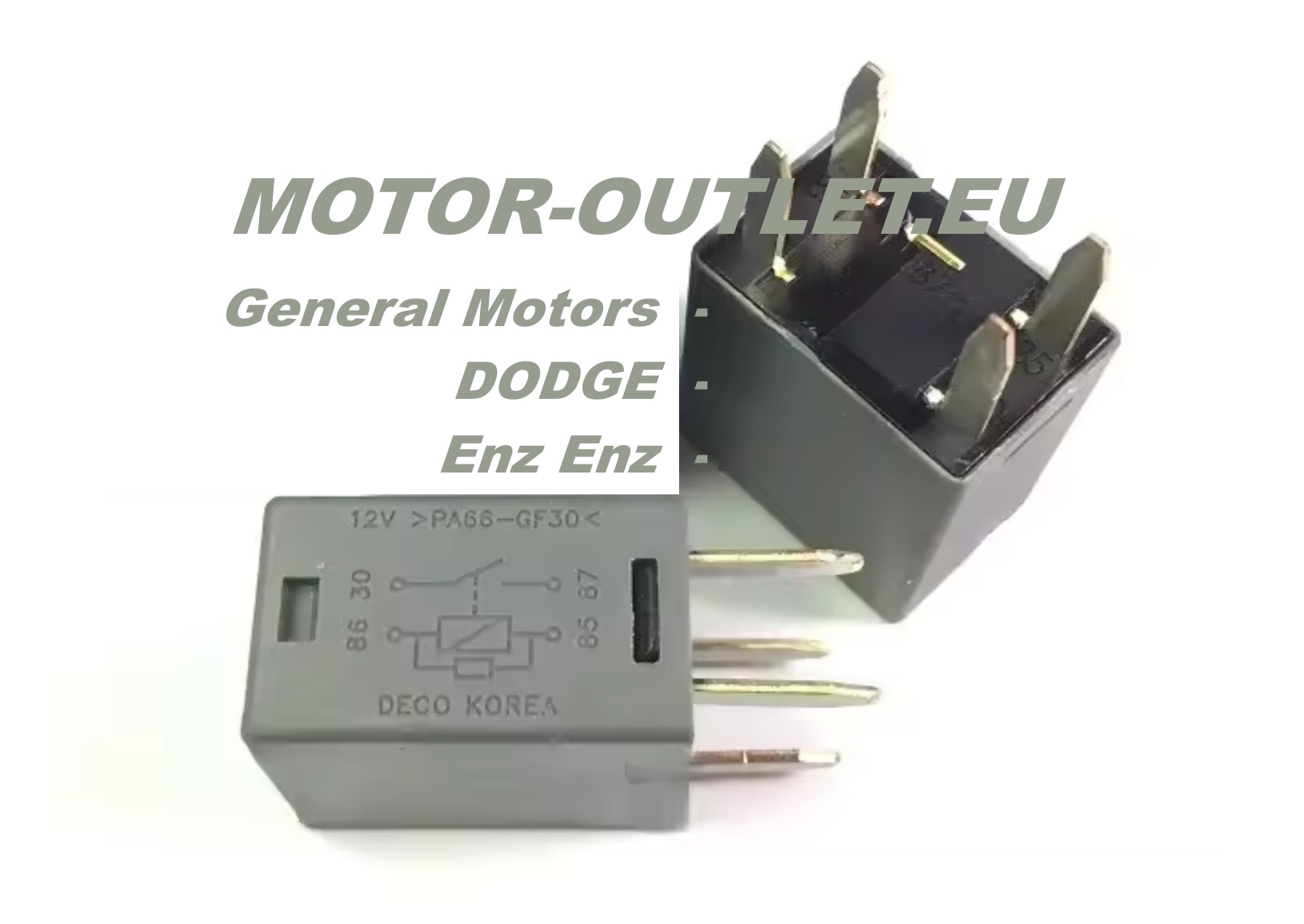 Relais automotive  GM / Dodge 30A  12V  (4 pin)