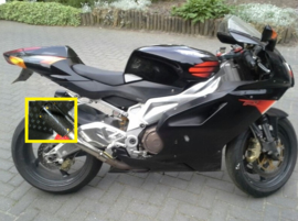 uitlaat Aprilia RSV1000 Mille  2x VR-bomb Carbon