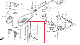 BENZINE kraan (C) Honda   VT1100 Shadow Aero Ace 1995-2007(div  VT750)