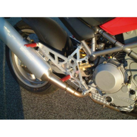 ACHTERSTE VOETSTEUNHOUDER LSL PASSENGER UNIT MONSTER S4 DUCATI L & R 442508 (close alu voetsteun)