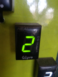Gear Versnellings indicator GIpro voor Kmtellerkabel aandrijving  groen 0f rood
