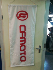 Vlag Banner CFmoto 145cm x 60cm WIT/ROOD (gebr)