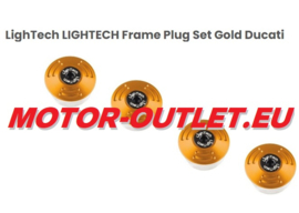 LIGHTECH Frame Plug Set Gold Ducati Streetfighter  22mm (4 pieces)