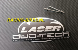 LASER Exhaust Systems Sticker/sign DUO-TECH 13cm hittebestendig