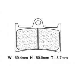 Remblok set Yamaha 611SRQ R1 R6 Fz TDM enz