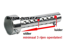 uitlaat DB-killer 35mm  verstelbaar