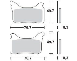 Remblok set Aprilia MCB793