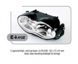 koplamp premium twin black