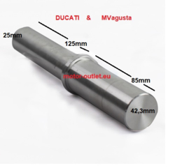 as pin asdoorn enkelzijdige achterbrug Ducati & MV agusta 42,3mm