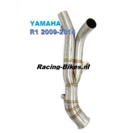 uitlaat Viper (katvervanger) RVS linkpijp  Yamaha R1 `09-`14