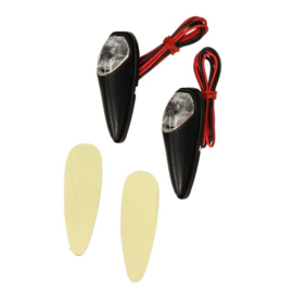 knipperlicht set Beetle Light  Mini zwart/amber