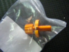 Hendel versteller (koppeling kabel) M8 oranjegoud