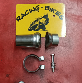 uitlaat verstelbaar  buis tussenstuk RVS