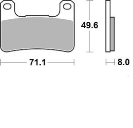 Remblok set Suzuki Kawasaki BRAKING 898CM 66