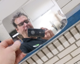 Dodge RAM zijspiegel  nood-spiegelglas  kunstof  (2009-2018)