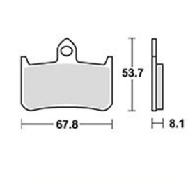 Remblok set Honda Raceblok Carbon