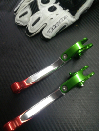 Losse Rem  & Koppelingshendel vervanging - refresment - SET  LINKS & RECHTS CNC aluminium verstelbaar & opklapbaar  ITALIA