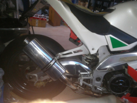 uitlaat Viper shorty incl.linkpijp Aprilia RSV  Mille / Tuono `98-`04 (Demo)