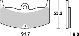 Remblok set  Honda FRDB2052M1