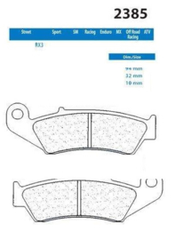 Remblok set Honda CL2385  VFR / RVF / NSR achterrem