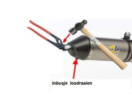 uitlaat DB-killer 35mm  verstelbaar