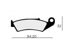 Remblok set Honda CRF450 2P215S
