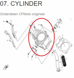 CFmoto cilinder CF500A CF188 / Goes 520