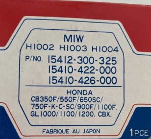 oliefilter 401 Honda / Kawasaki / Triumph/ Yamaha  (H1002/H1003/H1004)