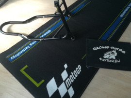 Garage Mat / Milieu Mat MotoGP  black/bleu Serie 4