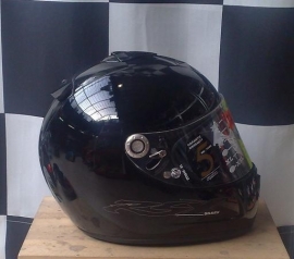 Helm Shark RSX black extra dik vizier maat -XS-