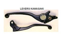 hendel Kawasaki set (rem & koppeling) carbon  1990-2005 LCK03