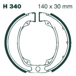 Remblok Schoen set Honda /  Kymco  140x30