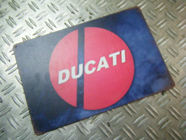 Parkeer Bord   / Parking Signs Ducati (flat metal)