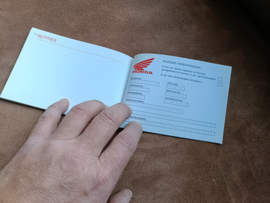 Manual Garantieboekje Honda CBR600F PC35 1993-....