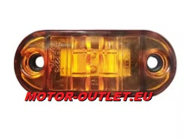 Zijmarkering /  knipperlicht Amber LED E4-keur (set)