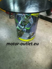 tafel Oil Drum Table (sigma coating zwart vast blad)