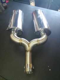 uitlaat linkpipe met/zonder dubbele  dempers