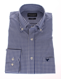 Overhemd, 100% katoen, lange mouw, button down, classic ruitje (196043)