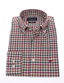 Overhemd  made in Europe, 80% katoen & 20% wol, button down, 186042