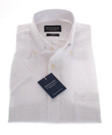 overhemd 100 % Linnen overhemd, Wit, Korte mouw 207001