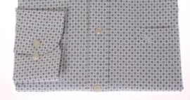 Overhemd 100% katoen, modische print, button down kraag (186013)