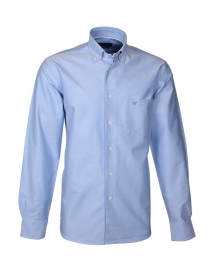 overhemd, oxford,100% katoen, made in Europe, button down, lange mouw, l.blue (178660)
