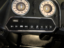 Audi Horch Retro-auto, zwart metallic,  2.4ghz softstart, leder, Eva,  (JE1005zw)